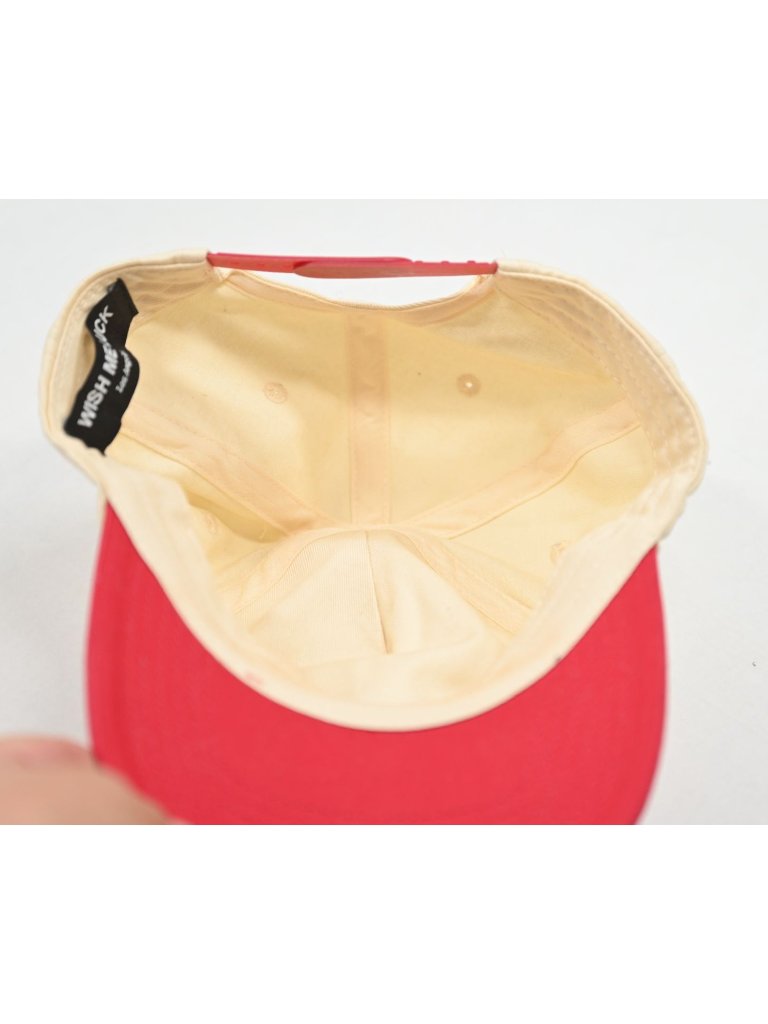 Wish Me Luck Logo Hat In Beige Red — image 3 of 4